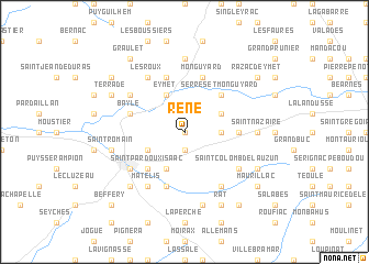 map of René