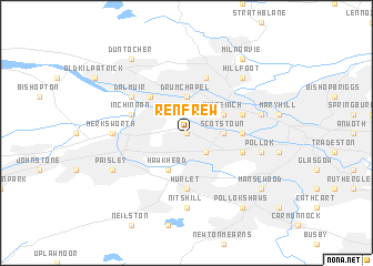 map of Renfrew