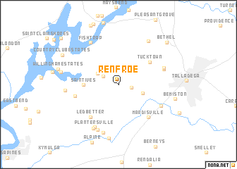 map of Renfroe
