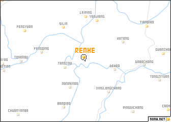 map of Renhe