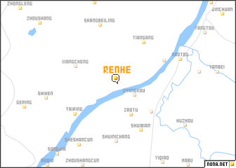 map of Renhe