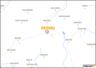 map of Renhou