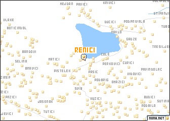 map of Renići