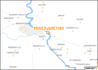 map of Renick Junction