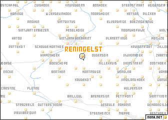 map of Reningelst