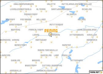 map of Réning