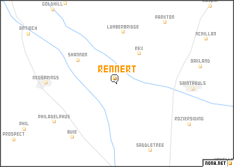 map of Rennert