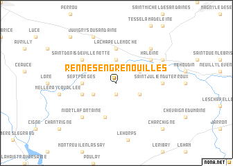 map of Rennes-en-Grenouilles