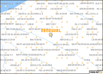 map of Renouval