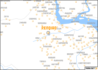 map of Renqiao