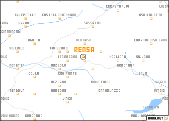 map of Rensa