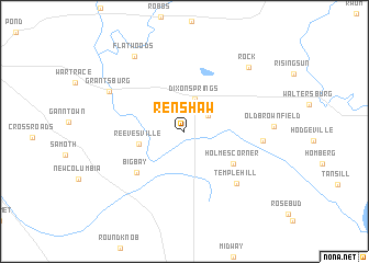 map of Renshaw