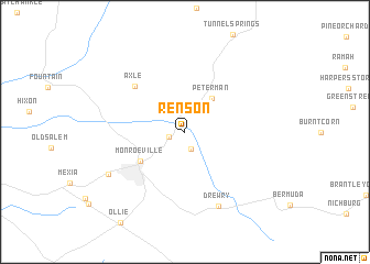 map of Renson