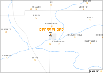 map of Rensselaer