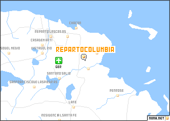 map of Reparto Columbia