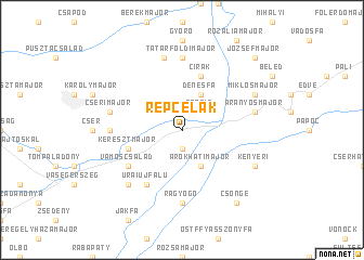 map of Répcelak