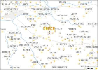 map of Repče