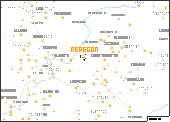 map of Repegón