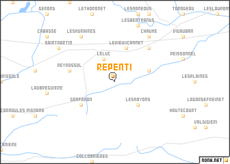 map of Repenti