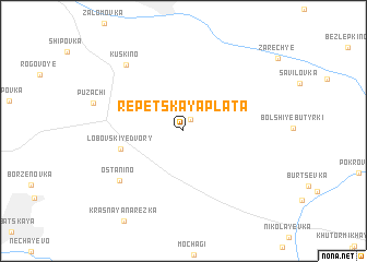 map of Repetskaya Plata