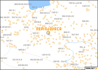 map of Repinjovača