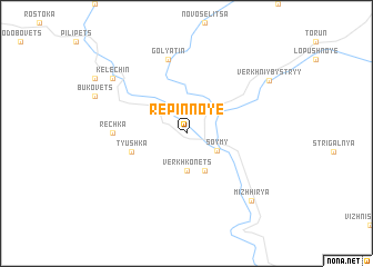 map of Repinnoye