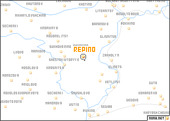 map of Repino