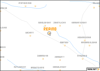 map of Repino