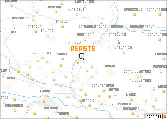 map of Repište