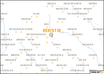 map of Repištia