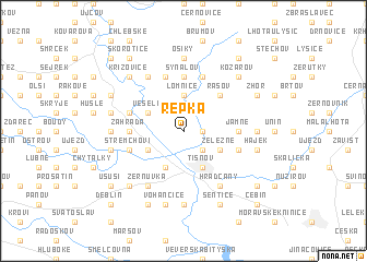 map of Řepka