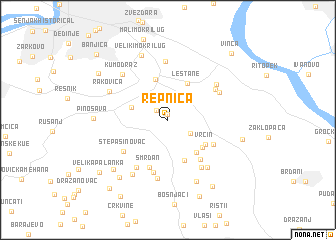 map of Repnica