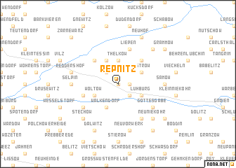 map of Repnitz