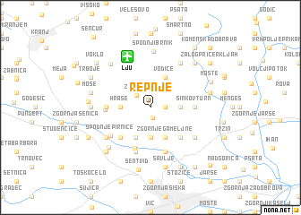 map of Repnje