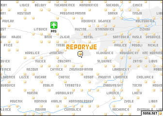 map of Řeporyje