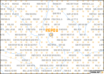 map of Repou