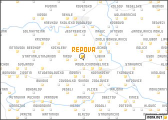 map of Řepová