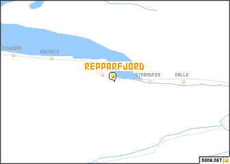 map of Repparfjord