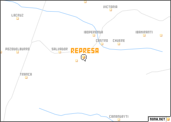 map of Represa