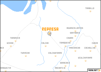 map of Represa