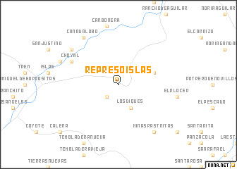 map of Represo Islas