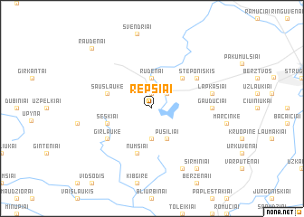 map of Repšiai