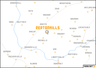 map of Repton Mills