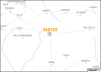 map of Repton