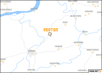 map of Repton