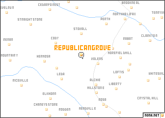 map of Republican Grove