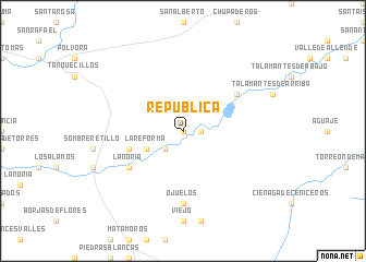 map of República