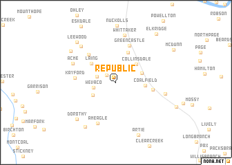 map of Republic