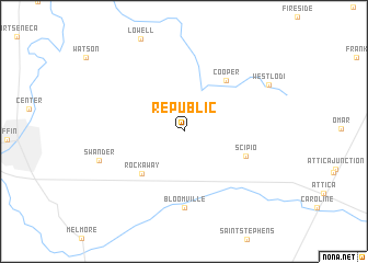 map of Republic