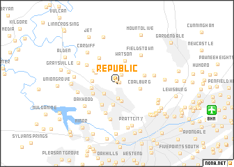 map of Republic